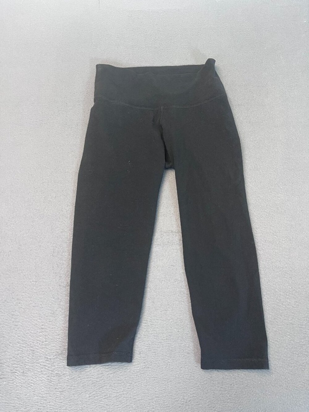 Old Navy Active Go Dry Women's Medium Cropped Leggings Fitted Black Gym Run